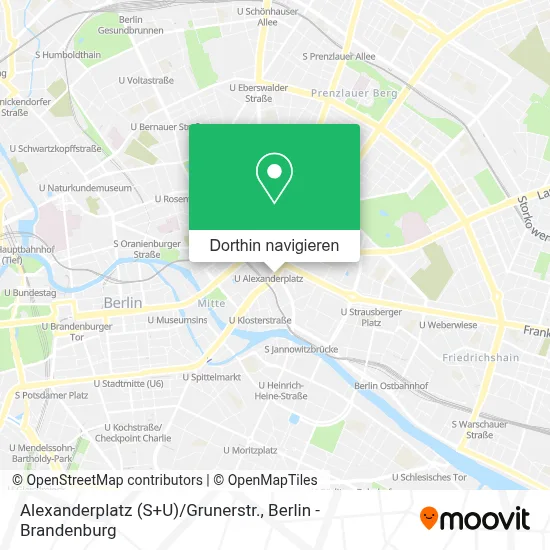 Alexanderplatz (S+U) / Grunerstr. Karte