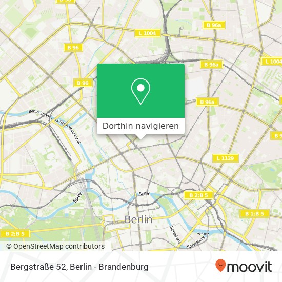 Bergstraße 52 Karte