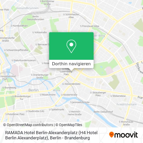 RAMADA Hotel Berlin-Alexanderplatz Karte