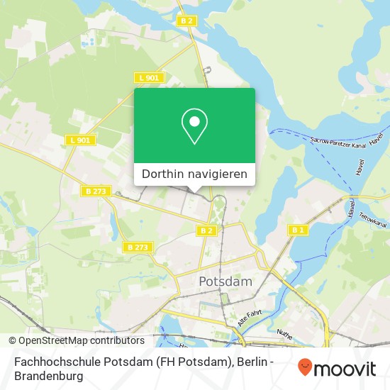 Fachhochschule Potsdam (FH Potsdam) Karte