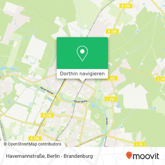Havemannstraße Karte