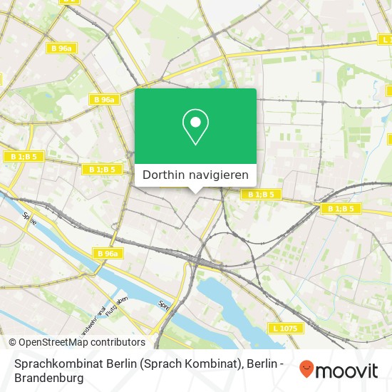 Sprachkombinat Berlin (Sprach Kombinat) Karte