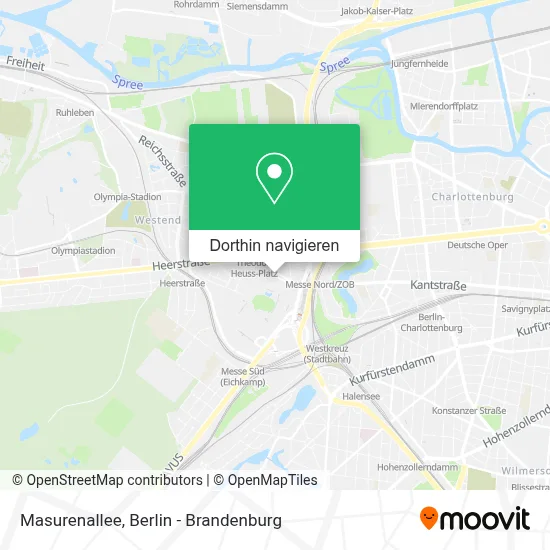 Masurenallee Karte