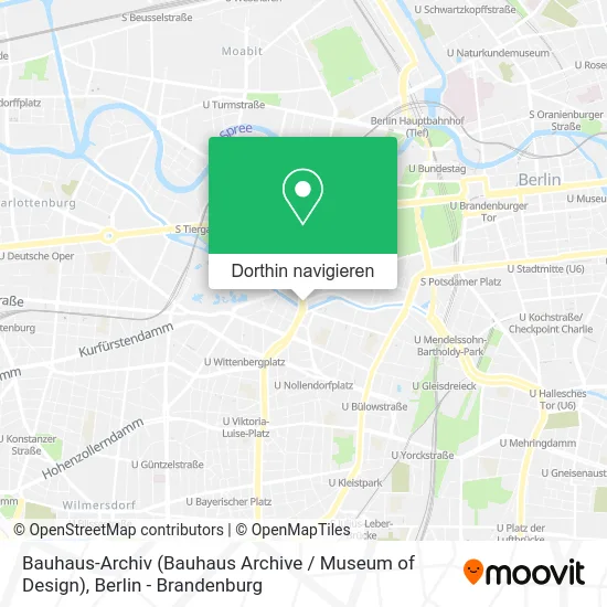 Bauhaus-Archiv (Bauhaus Archive / Museum of Design) Karte