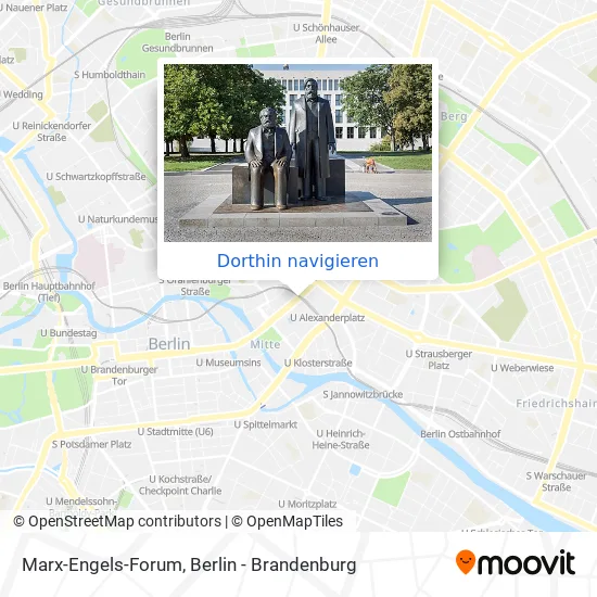 Marx-Engels-Forum Karte