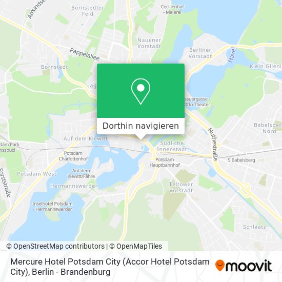 Mercure Hotel Potsdam City Karte