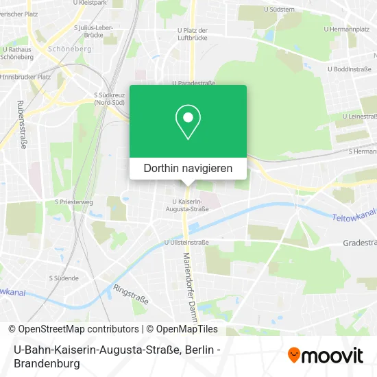 U-Bahn-Kaiserin-Augusta-Straße Karte