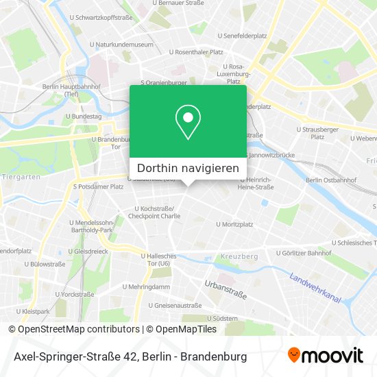 Axel-Springer-Straße 42 Karte