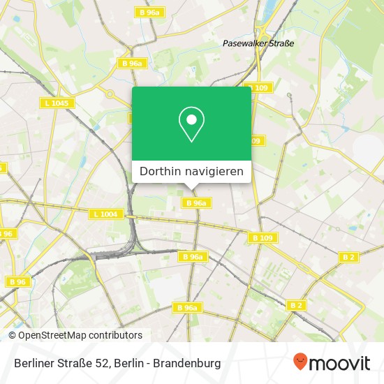 Berliner Straße 52 Karte
