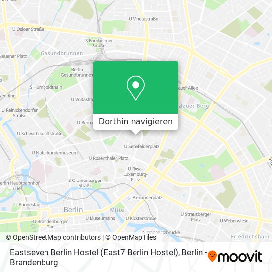 Eastseven Berlin Hostel (East7 Berlin Hostel) Karte