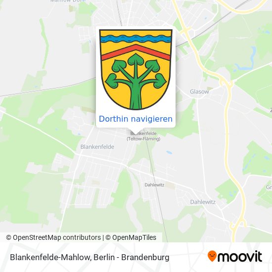 Blankenfelde-Mahlow Karte