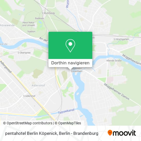 pentahotel Berlin Köpenick Karte