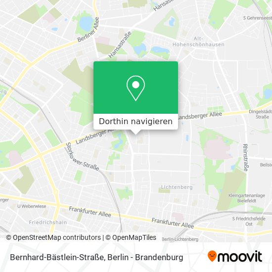 Bernhard-Bästlein-Straße Karte