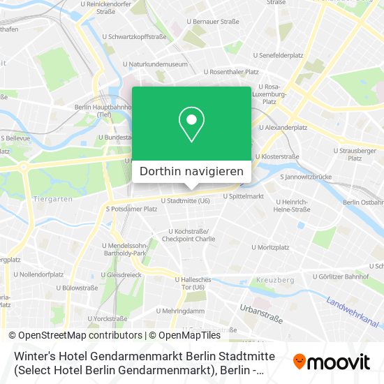 Winter's Hotel Gendarmenmarkt Berlin Stadtmitte (Select Hotel Berlin Gendarmenmarkt) Karte
