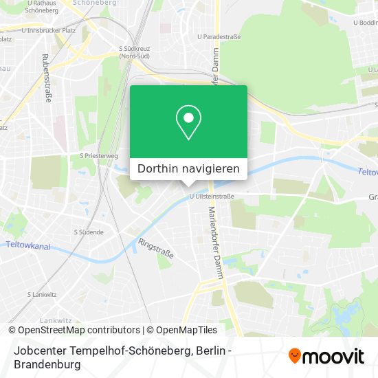 Jobcenter Tempelhof-Schöneberg Karte