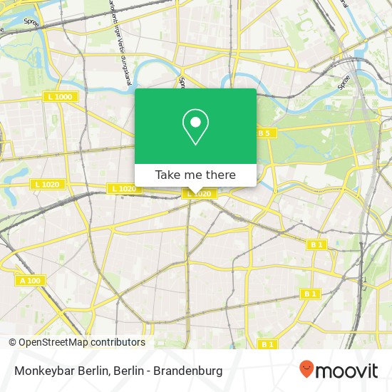 Monkeybar Berlin Karte