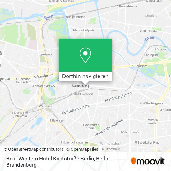 Best Western Hotel Kantstraße Berlin Karte