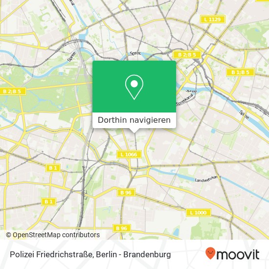 Polizei Friedrichstraße Karte