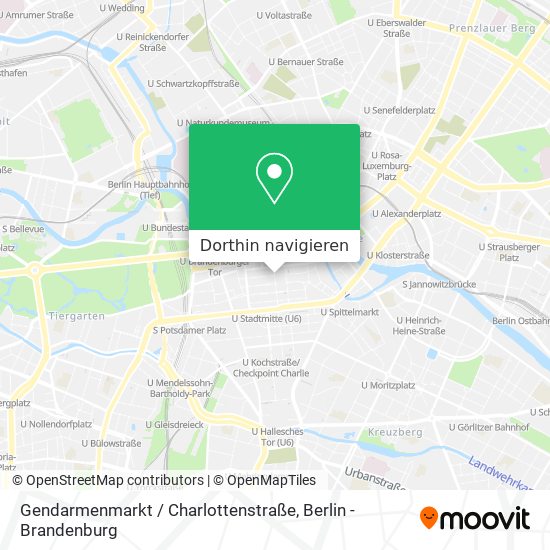 Gendarmenmarkt / Charlottenstraße Karte