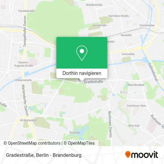 Gradestraße Karte