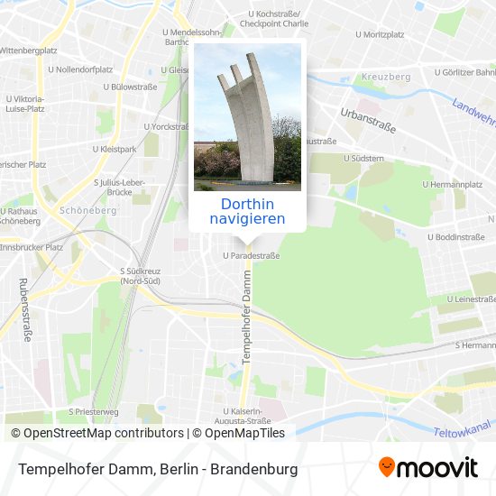 Tempelhofer Damm Karte