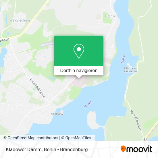 Kladower Damm Karte