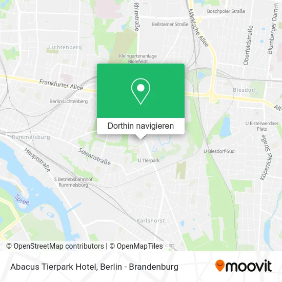 Abacus Tierpark Hotel Karte