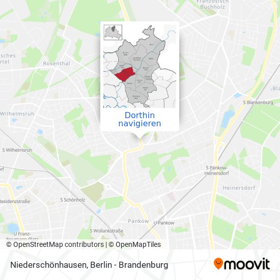 Niederschönhausen Karte