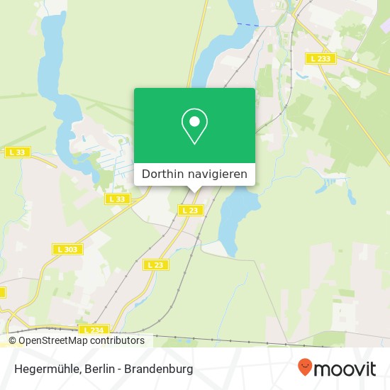 Hegermühle Karte