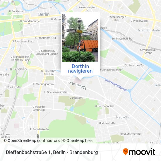Dieffenbachstraße 1 Karte