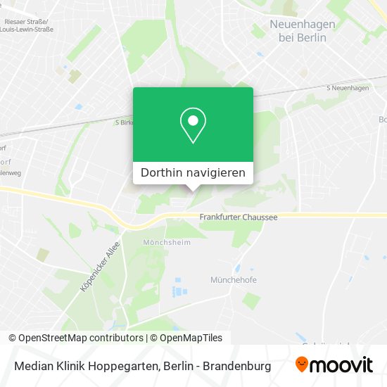 Median Klinik Hoppegarten Karte