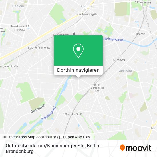 Ostpreußendamm / Königsberger Str. Karte