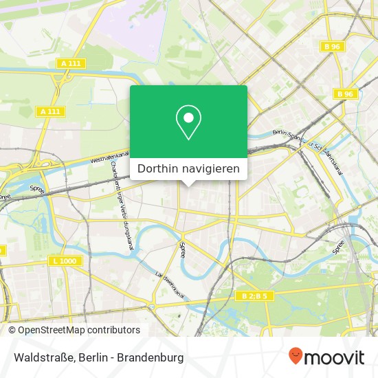 Waldstraße Karte