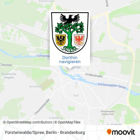 Fürstenwalde/Spree Karte