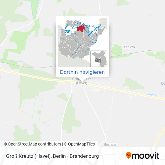 Groß Kreutz (Havel) Karte