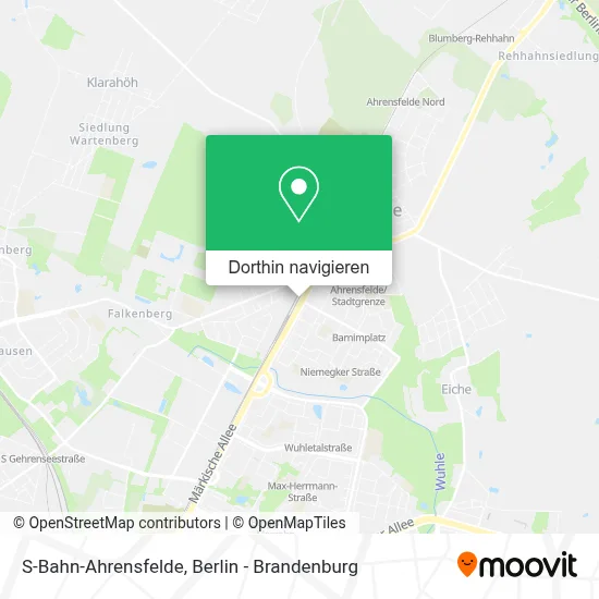 S-Bahn-Ahrensfelde Karte