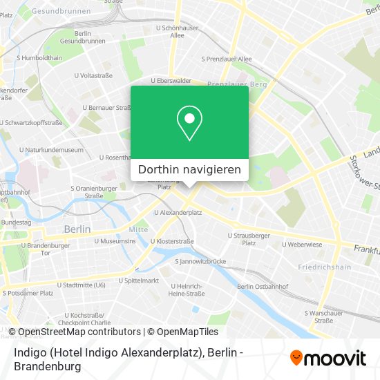Indigo (Hotel Indigo Alexanderplatz) Karte