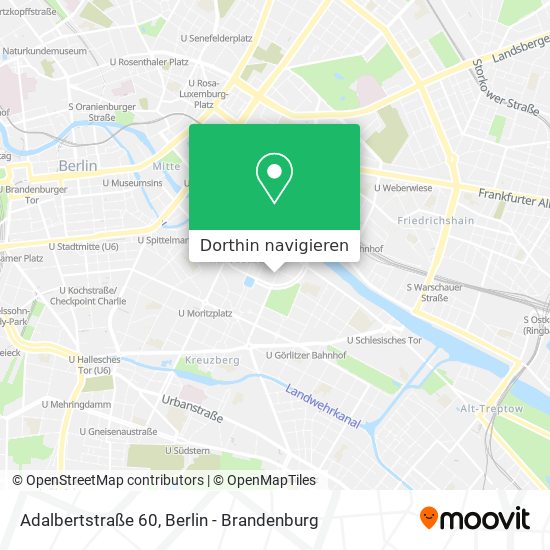 Adalbertstraße 60 Karte
