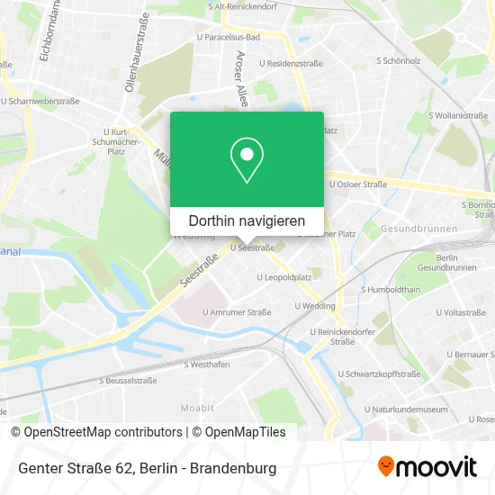 Genter Straße 62 Karte