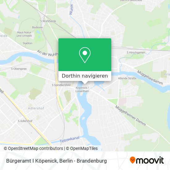 Bürgeramt I Köpenick Karte