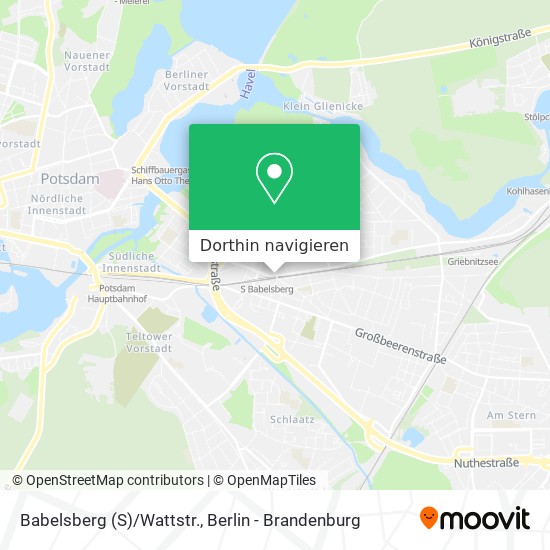 Babelsberg (S)/Wattstr. Karte