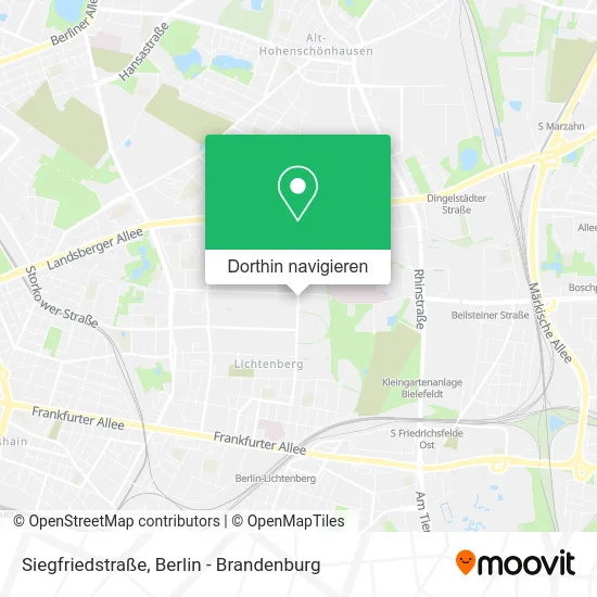 Siegfriedstraße Karte