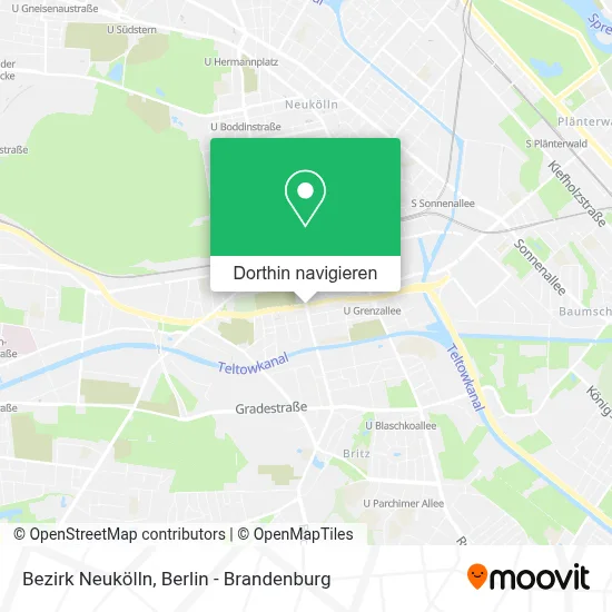 Bezirk Neukölln Karte