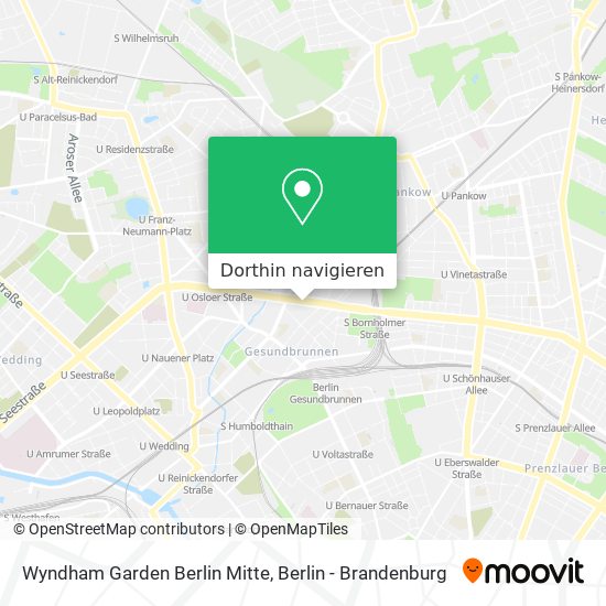Wyndham Garden Berlin Mitte Karte