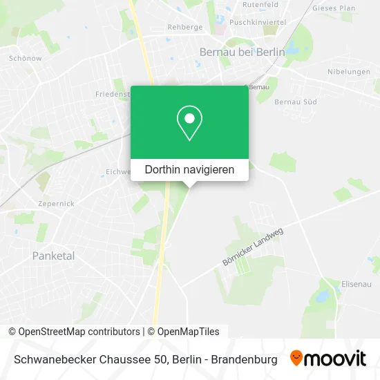 Schwanebecker Chaussee 50 Karte