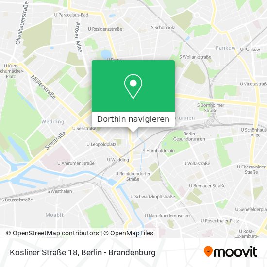 Kösliner Straße 18 Karte
