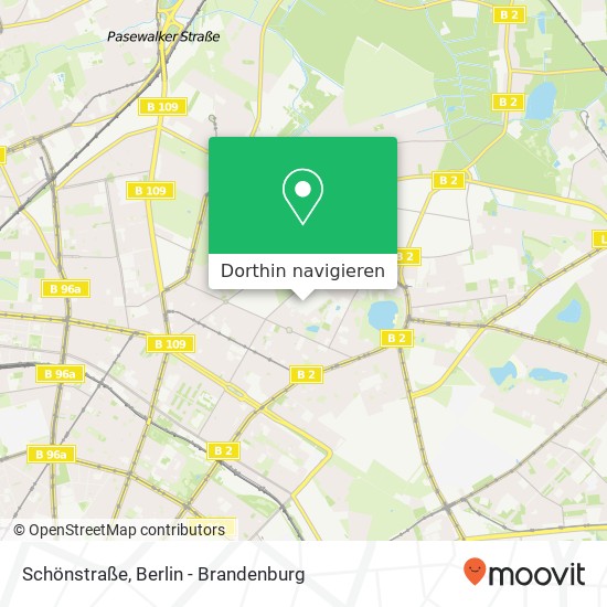Schönstraße Karte