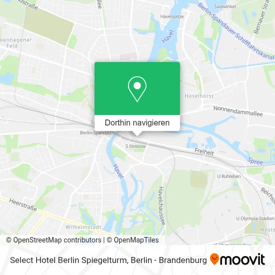 Select Hotel Berlin Spiegelturm Karte