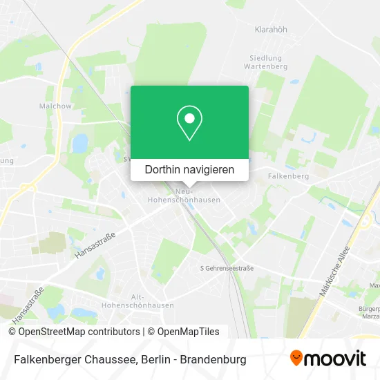 Falkenberger Chaussee Karte