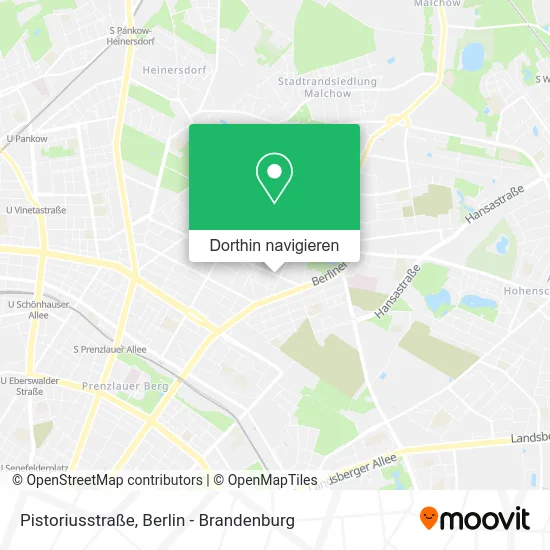 Pistoriusstraße Karte